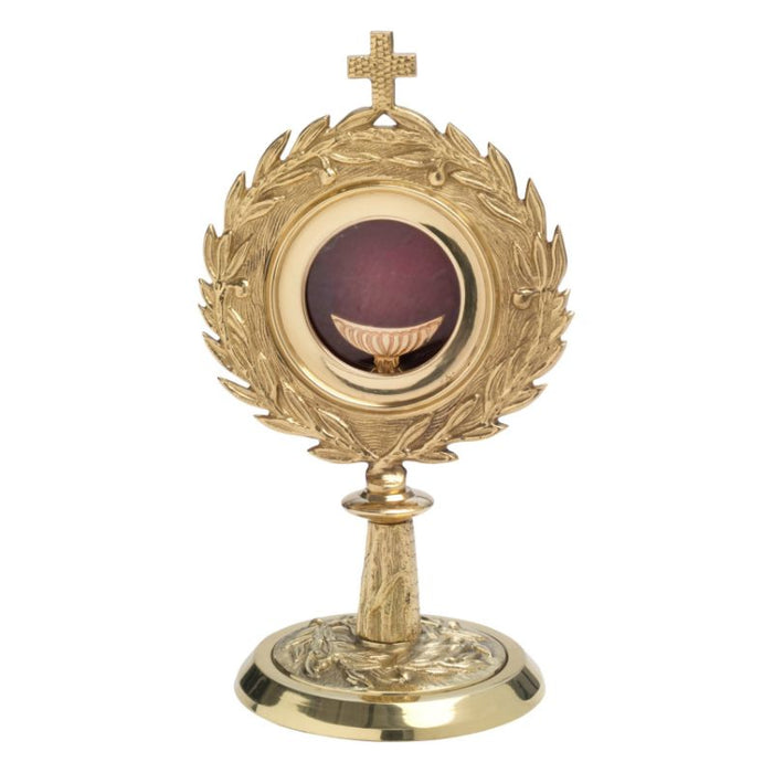 Monstrance Gold Plated Brass 25cm / 10 Inches High