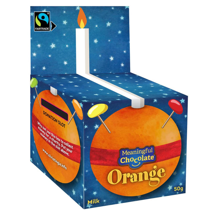 Chocolate Orange Christingle, Made With Fairtrade Chocolate 2024 Edition by The Meaningful Chocolate Company