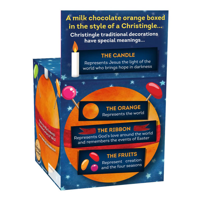 Chocolate Orange Christingle, Pack of 24 Made With Fairtrade Chocolate 2024 Edition by The Meaningful Chocolate Company