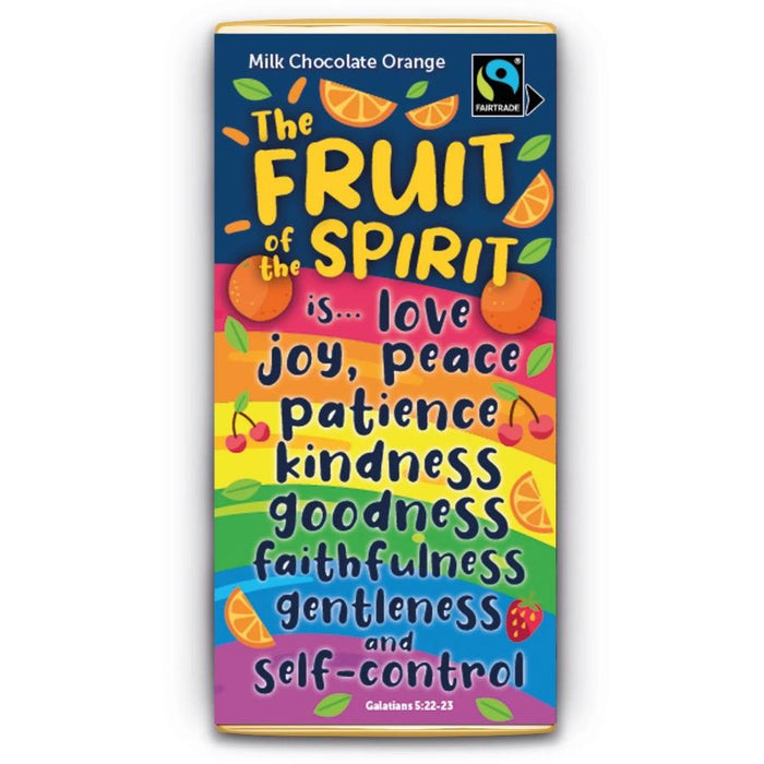 Fruit of the Spirit, Fairtrade Chocolate Orange Bar 80g, by The Meaningful Chocolate Company