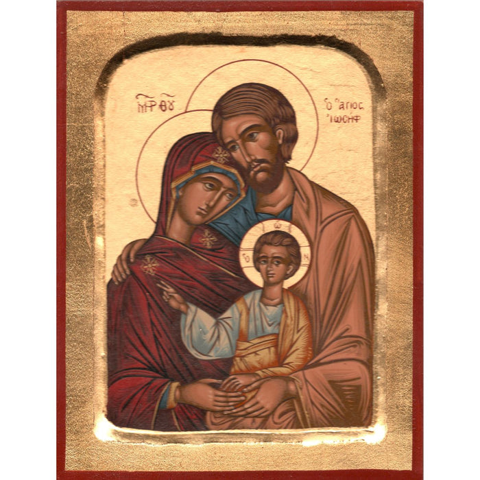 Holy Family Handmade Recessed Icon, Available In 6 Sizes