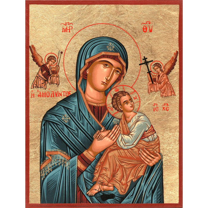Virgin and Child of the Passion Handmade Icon, Available In 6 Sizes