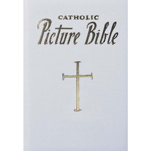 Catholic Children's Picture Bible, Burgundy Presentation Edition With Padded Imitation Leather Cover