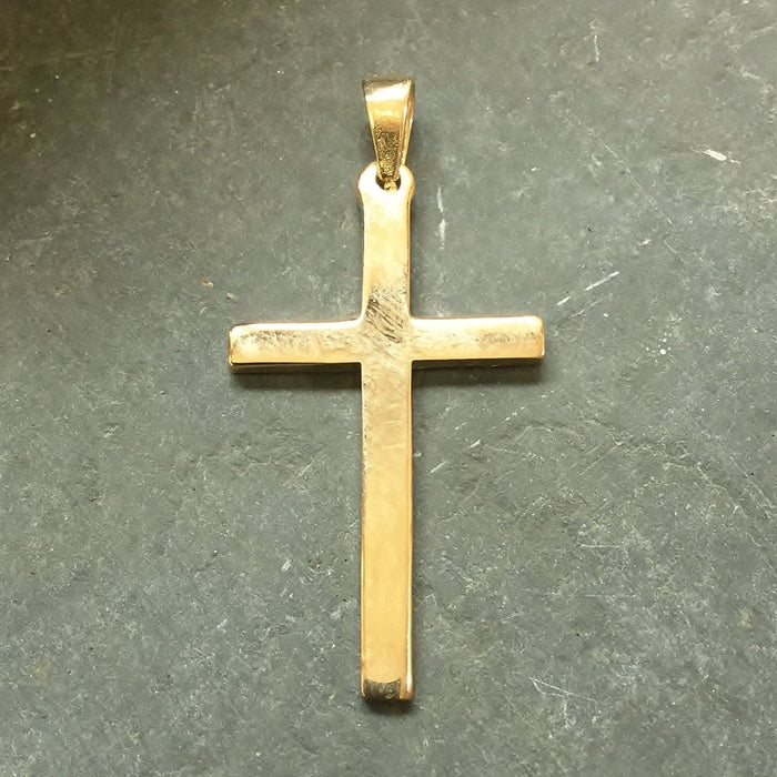 9ct Gold Cross 36mm In Length