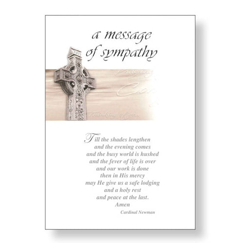 A Message of Sympathy Greetings Card