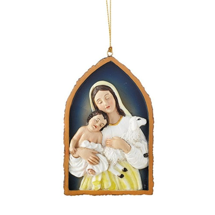 Madonna and Child, Resin Hanging Decoration 10cm / 4 Inches High