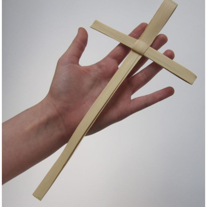 Palm Cross (Single), Standard Size 9.5 Inches / 24cm In Length