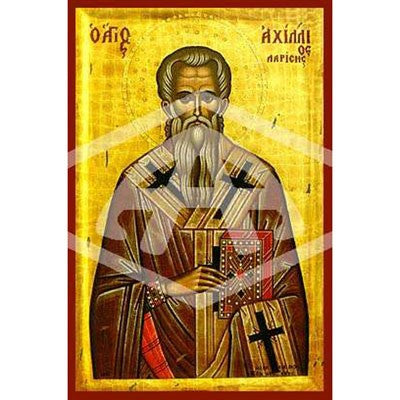Achilles, Bishop of Larisa Greece, Mounted Icon Print Available In 2 Sizes