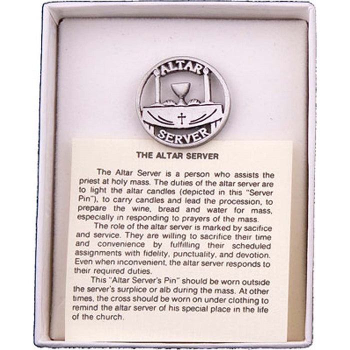 Altar Servers, Pin Badge 25mm / 1 Inch Diameter