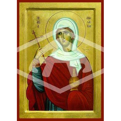 Anastasia Deliverer from Bonds, Mounted Icon Print Size 20cm x 26cm