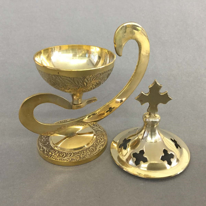 Brass Incense Burner, Size 13cm / 5 Inches High