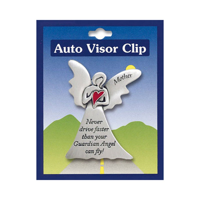 Car Visor, Mother Never Drive Faster Than Your Guardian Angel Can Fly