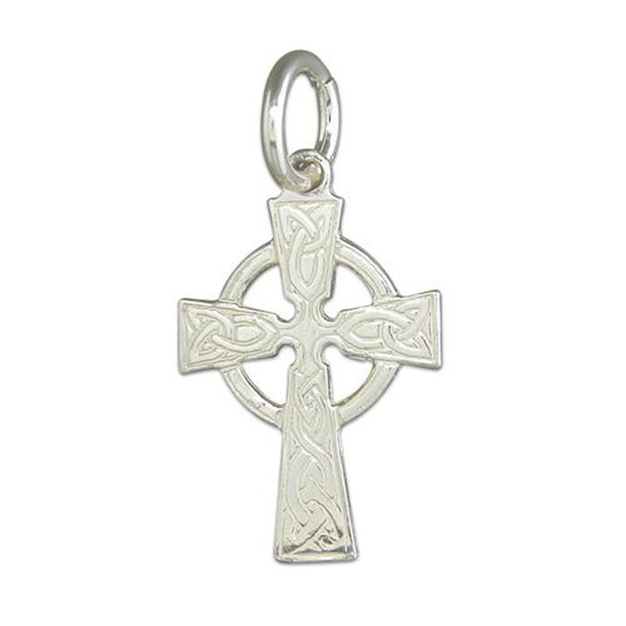 Celtic Cross 16mm High Sterling Silver Pendant