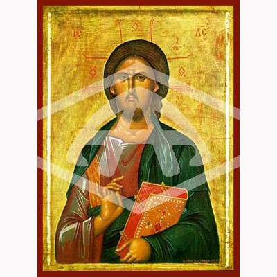 Christ Blessing, Mounted Icon Print Available In 3 Sizes