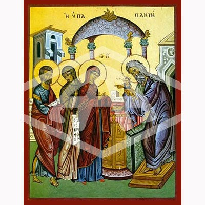Christ In The Temple, Mounted Icon Print Available In 2 Sizes