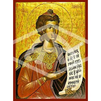 Daniel Holy Prophet, Mounted Icon Print Size 10cm x 14cm