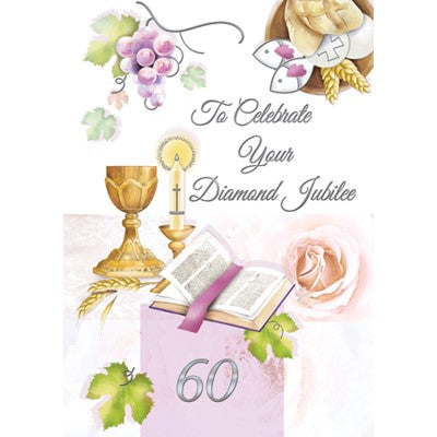 Diamond Jubilee 60 Years Anniversary Of Ordination Greetings Card