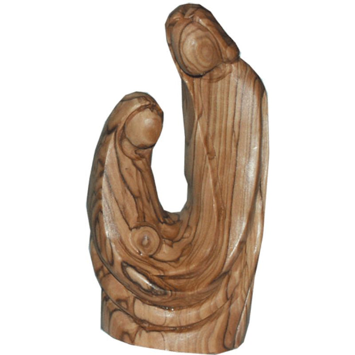 Holy Family Olive Wood Carving 15cm / 6 Inches High Figurine