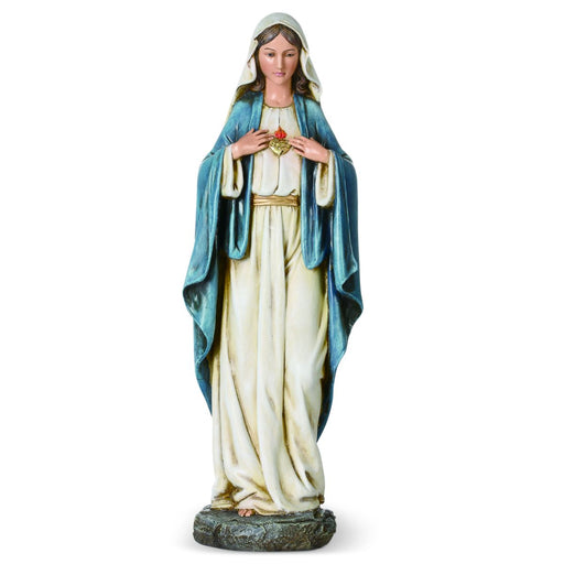 mmaculate Heart of Mary Statue 35cm - 14 Inches High Resin Cast Figurine Catholic Statue