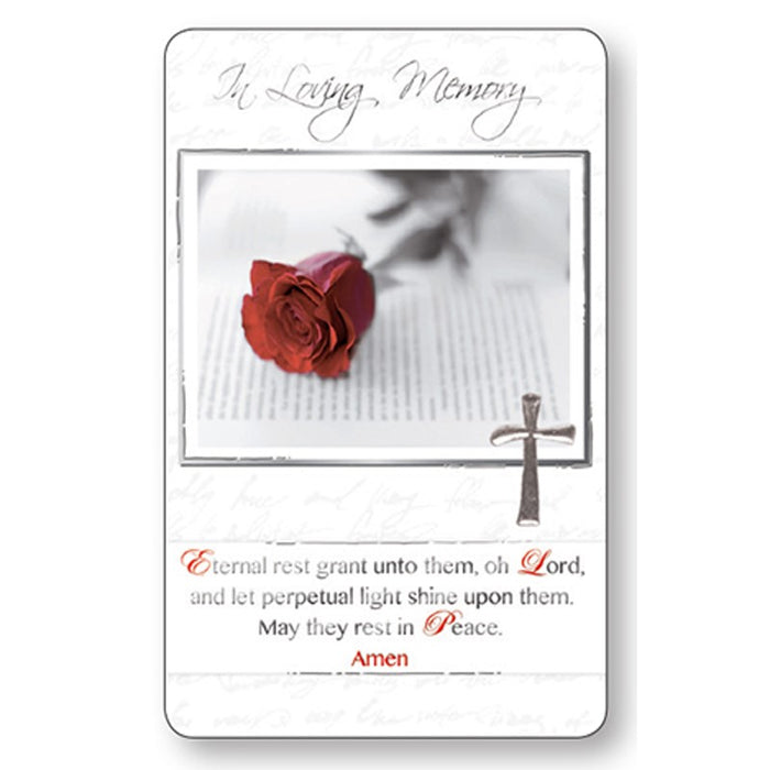 In Loving Memory, Laminated Prayer Card