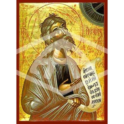 Isaiah Holy Prophet, Mounted Icon Print Size 10cm x 14cm