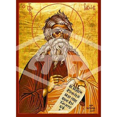 Jacob Holy Prophet, Mounted Icon Print Size 10cm x 14cm