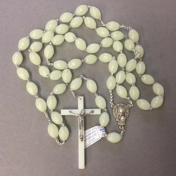 Luminous Plastic Rosary Beads Large Size Beads With Extra Strong Links