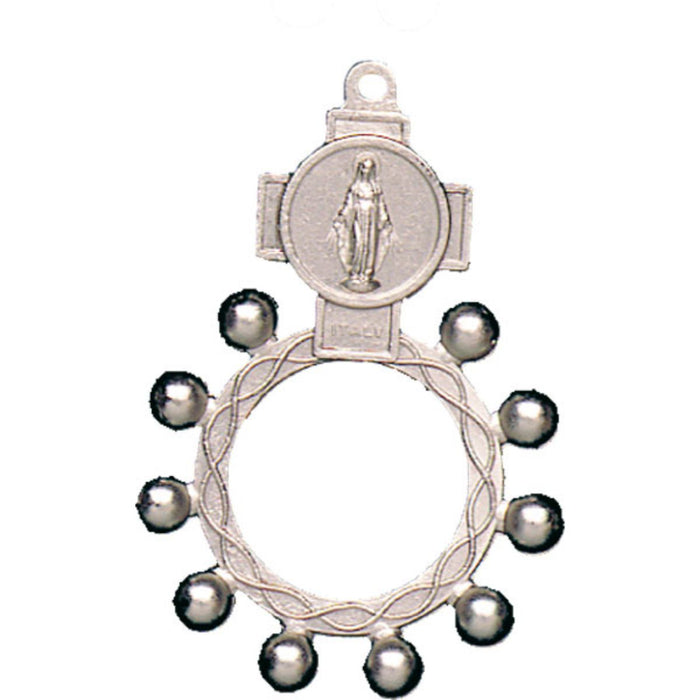 Metal Rosary Ring, Miraculous Our Lady of Grace