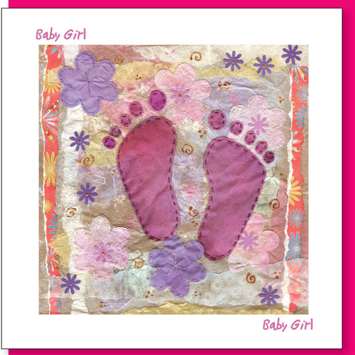 Christian Greetings Cards New Baby Girl Greetings Card With Bible Verse Inside