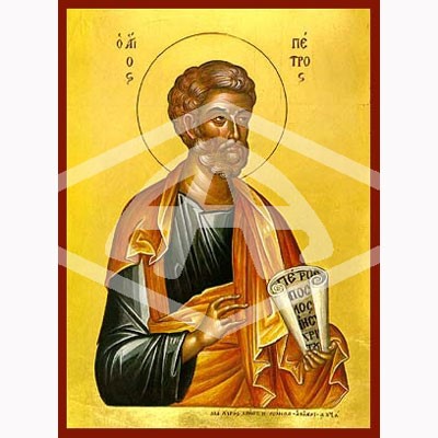Peter the Apostle and Disciple, Mounted Icon Print Available In Various Sizes