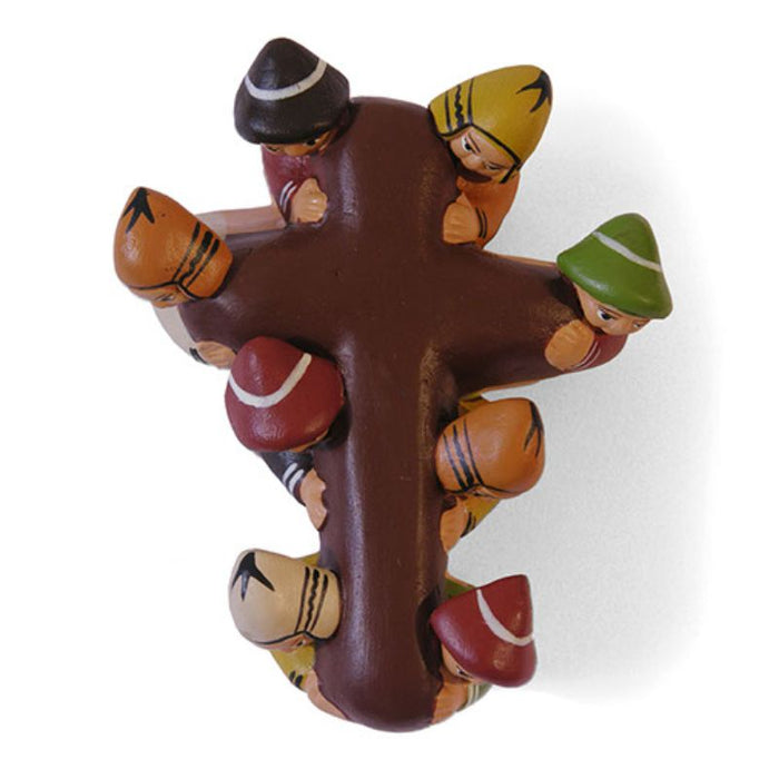 Carrying the Cross, Fairtrade Peruvian Ceramic Figurine