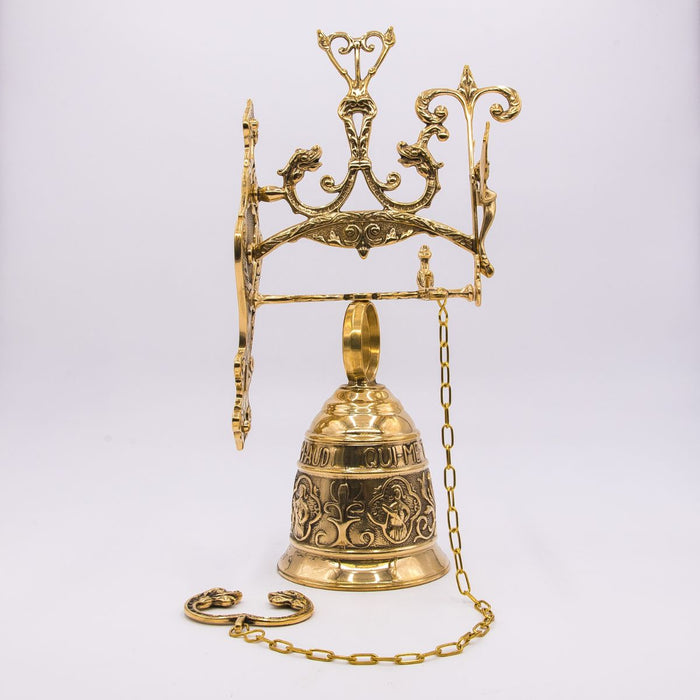Sanctuary Bell Wall Mounted Large Size, Overall Length Including Chain 75cm / 29.5 Inches