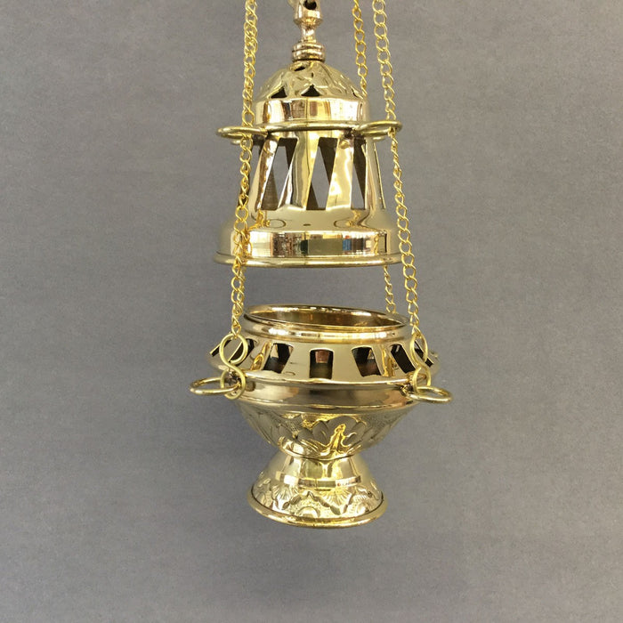 Thurible Brass, Church Incense Burner 13cm Diameter Standard Size