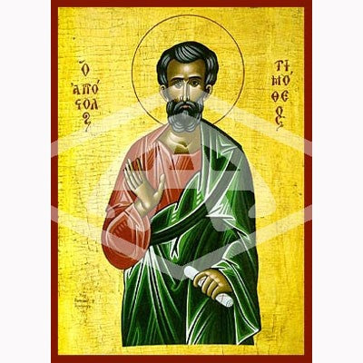 Timothy the Apostle, Mounted Icon Print Size 20cm x 26cm