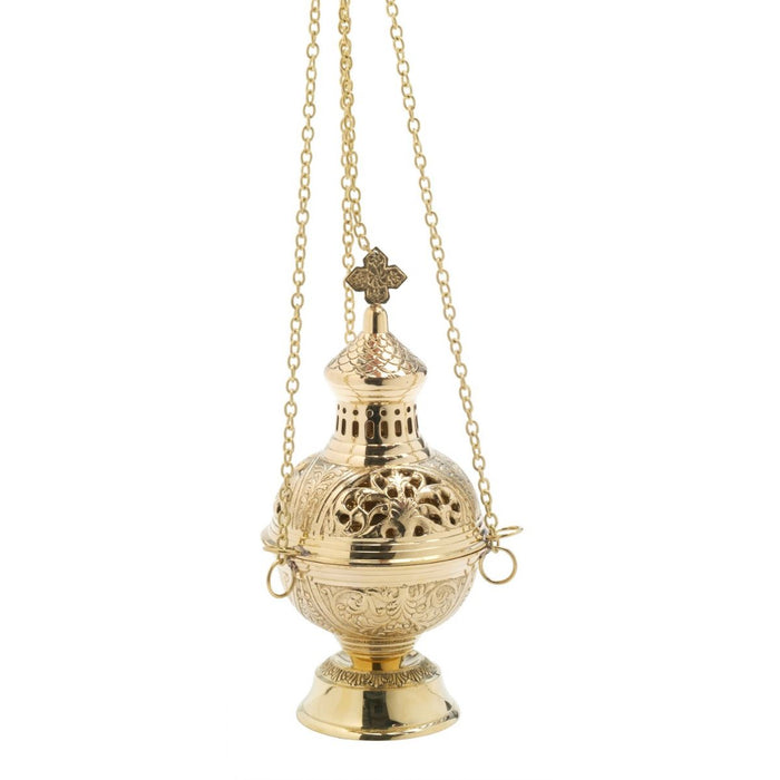 Thurible Church Incense Burner, Brass, 13cm / 5 Inches Diameter Standard Size