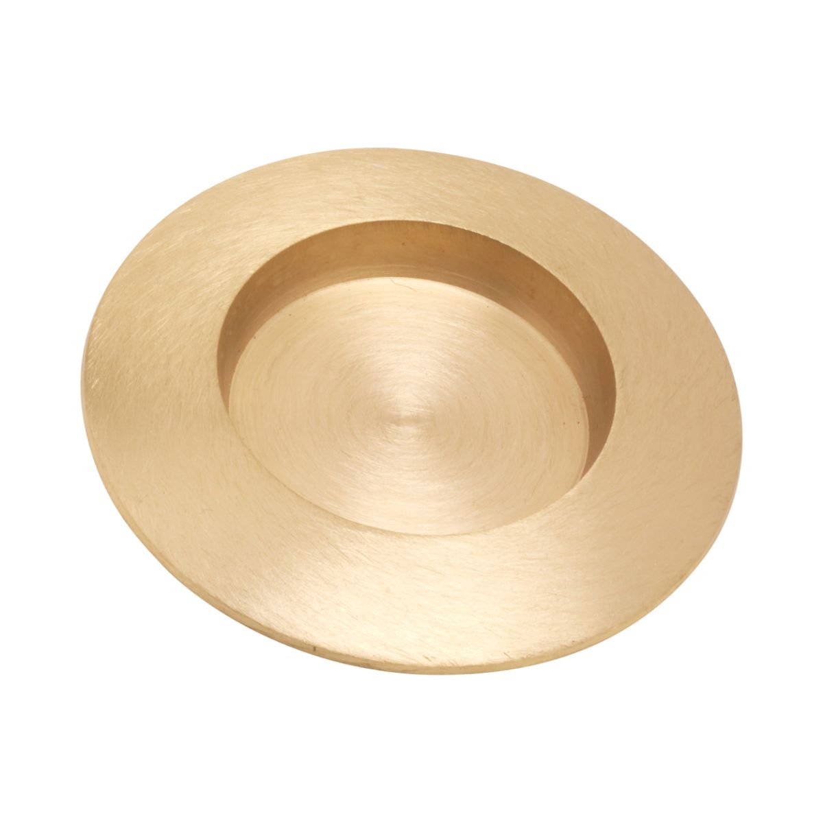Candle Holder For Up To 2 Inch Diameter Candles, Brushed Brass With a ...