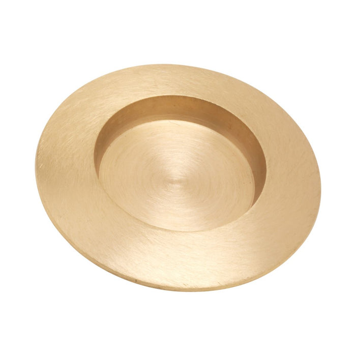 Candle Holder For Up To 2 Inch Diameter Candles, Brushed Brass With a Satin Gold Finish