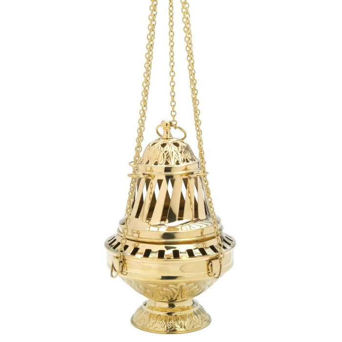 Thurible Brass, Church Incense Burner 17cm Diameter Large Size