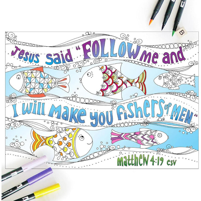 10 Images of Grace: Colouring Postcards With Bible Verses On The Reverse, by Jacqui Grace