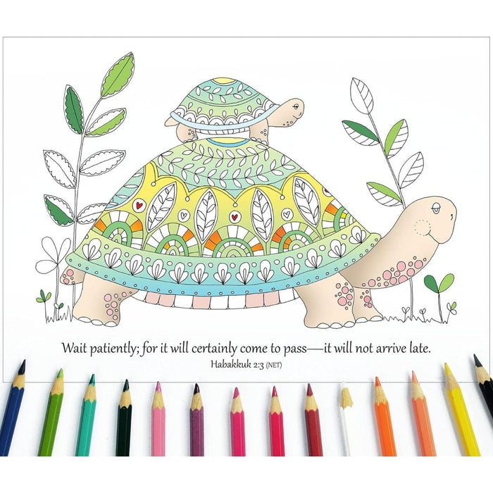 10 Images of Hope: Colouring Postcards With Bible Verses On The Reverse, by Jacqui Grace