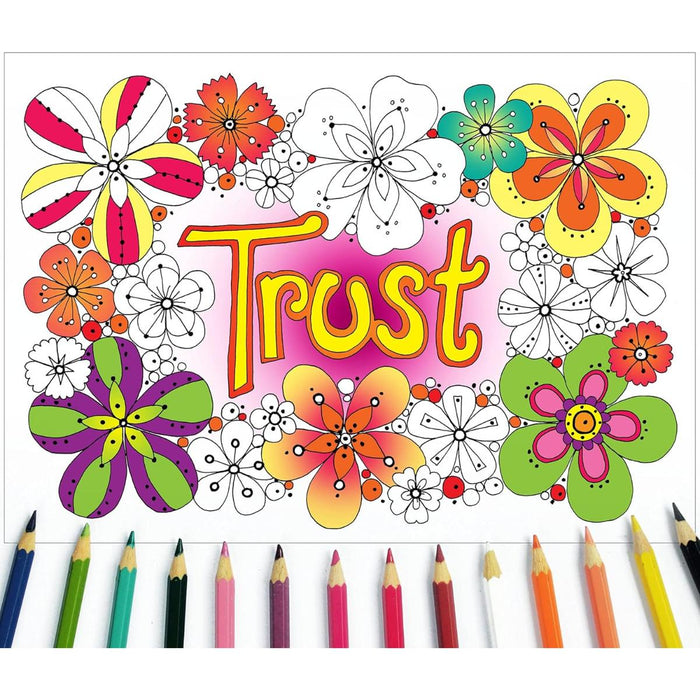 10 Images of Hope: Colouring Postcards With Bible Verses On The Reverse, by Jacqui Grace