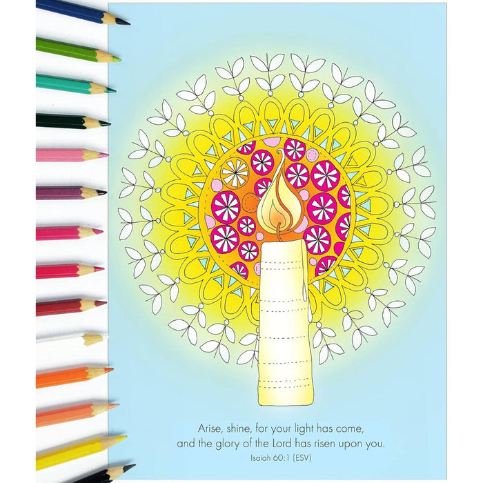 10 Images of Hope: Colouring Postcards With Bible Verses On The Reverse, by Jacqui Grace