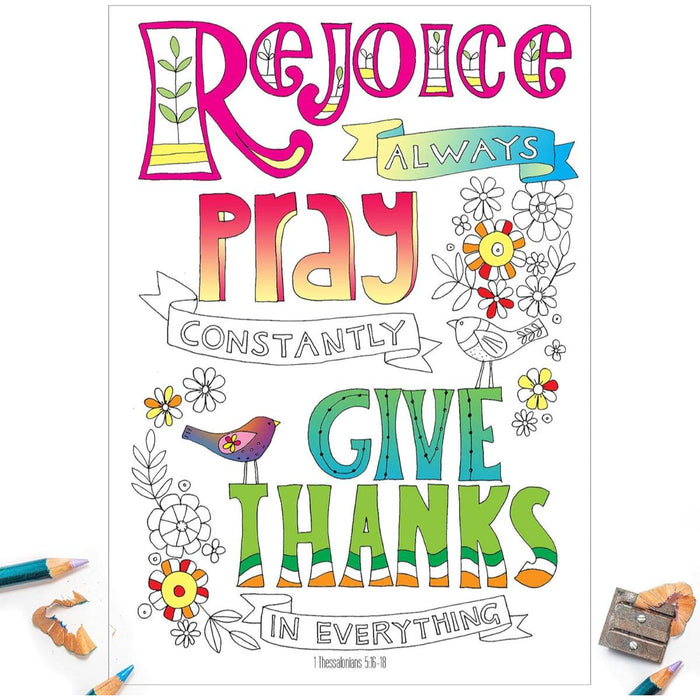 10 Images of Joy: Colouring Postcards With Bible Verses On The Reverse, by Jacqui Grace