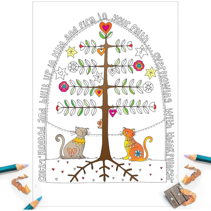 10 Images of Joy: Colouring Postcards With Bible Verses On The Reverse, by Jacqui Grace