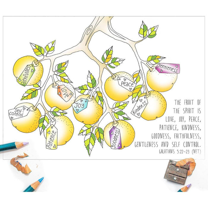 10 Images of Joy: Colouring Postcards With Bible Verses On The Reverse, by Jacqui Grace