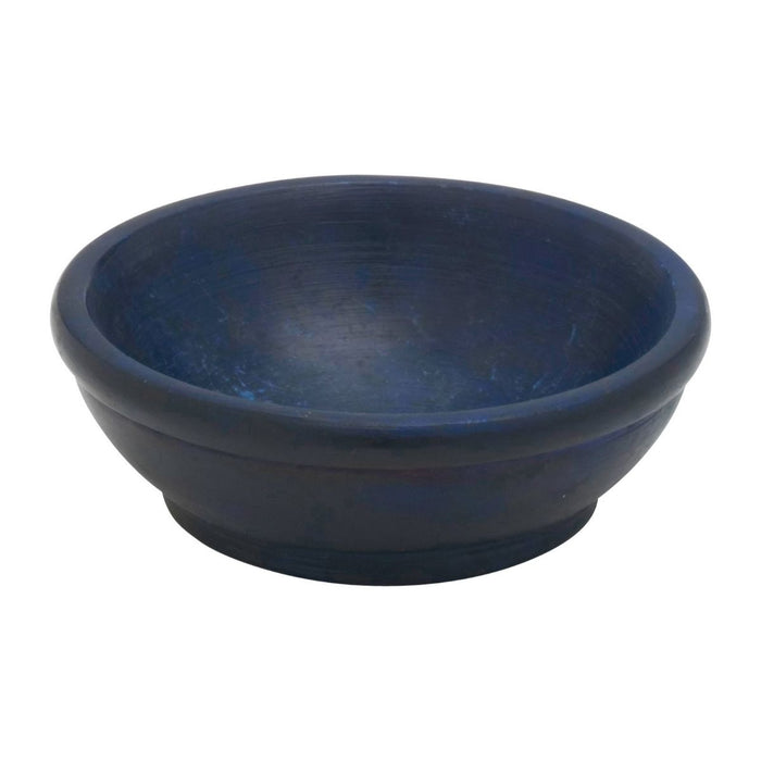 Incense Burner, Blue Soapstone Bowl 7.5cm / 3 Inches Diameter