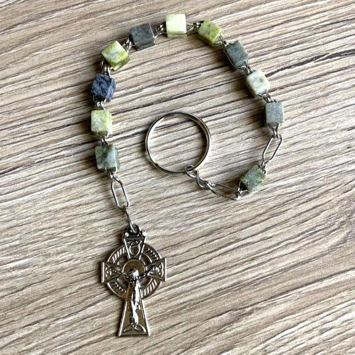 Connemara Marble Single Decade Rosary, (An Paidrin Beag)