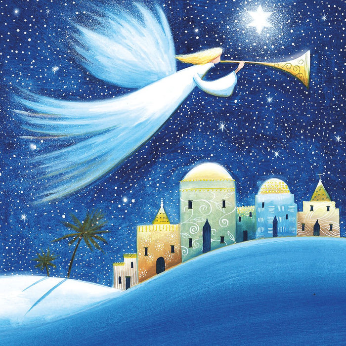 20 Boxed Christmas Cards - Christmas Filght, With 4 Different Designs