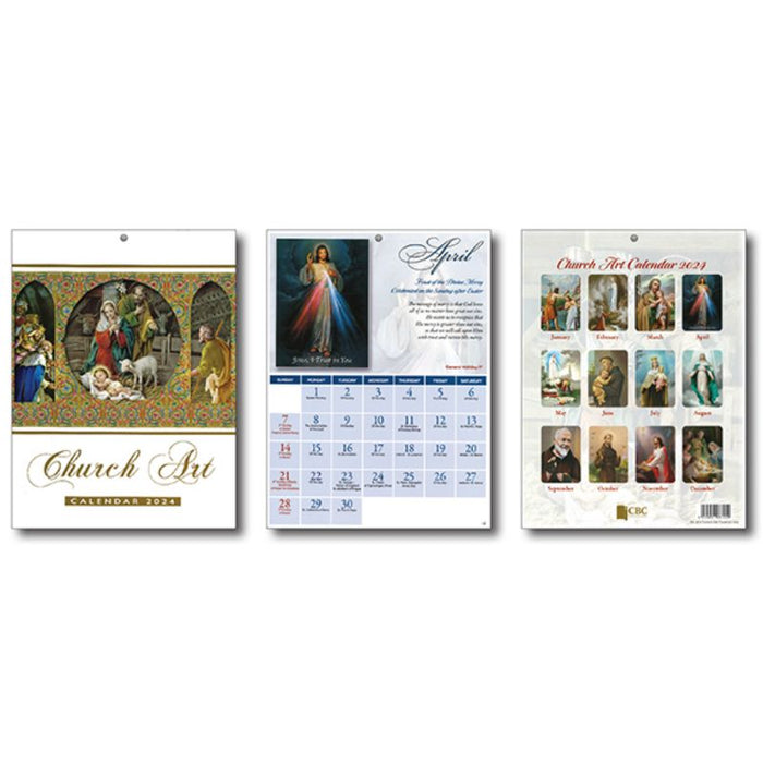2025 Church Art Calendar, Traditional Nativity Scene Cover Designs AVAILABLE SEPTEMBER 2024