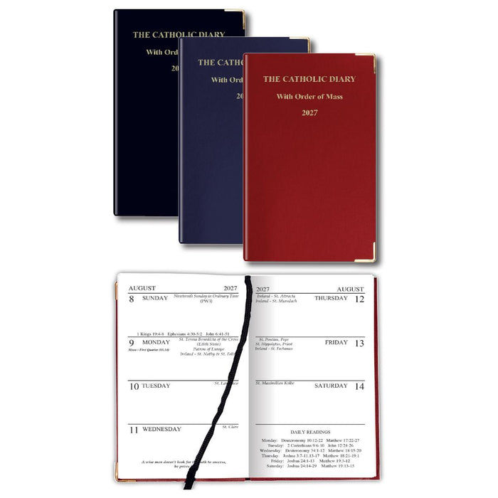2027 Catholic Diary - With Order of the Mass - Blue Hardback Cover - Pre Order Now Available September 2026